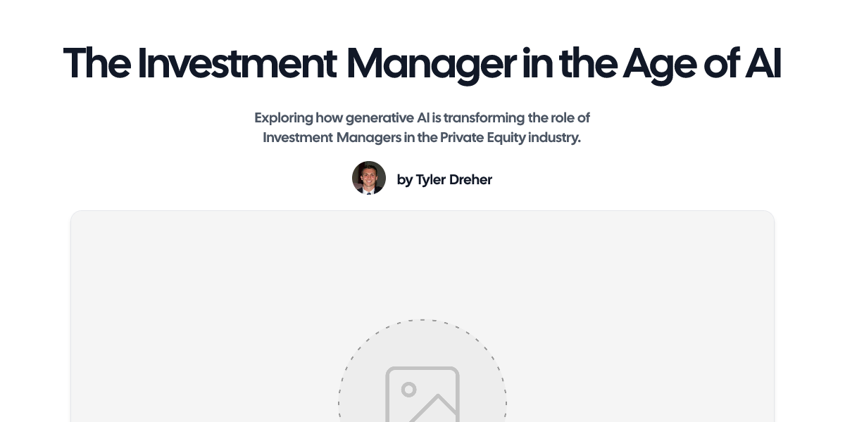 The Investment Manager in the Age of AI